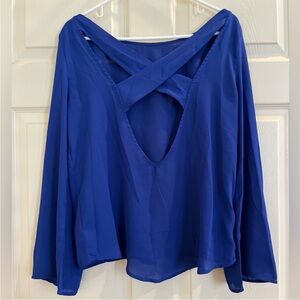 TOBI criss cross open back top